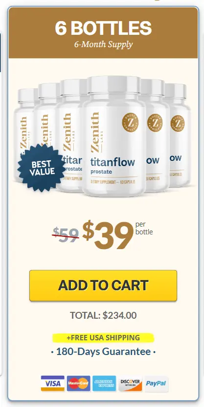 Order TitanFlow 6 bottles